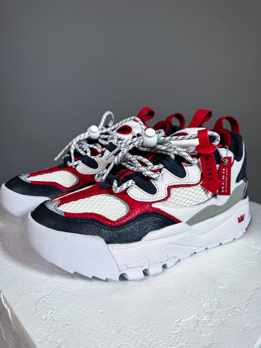 NEW* DEADSTOCK* MUSKA™ 2000* - RED/NAVY/WHT* NEW* – MUSKA SKATEBOARDS