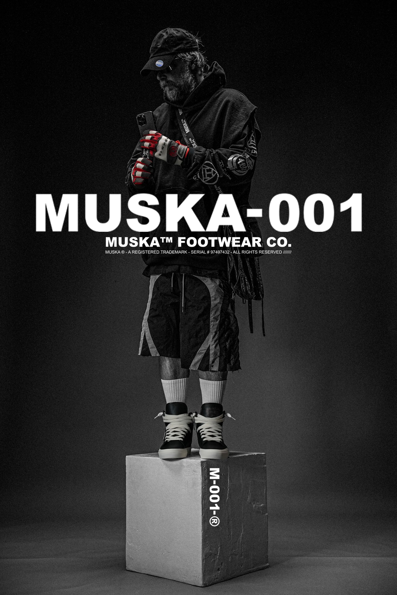 MUSKA™ FOOTWEAR CO - M - 001 - NAPPA BLACK