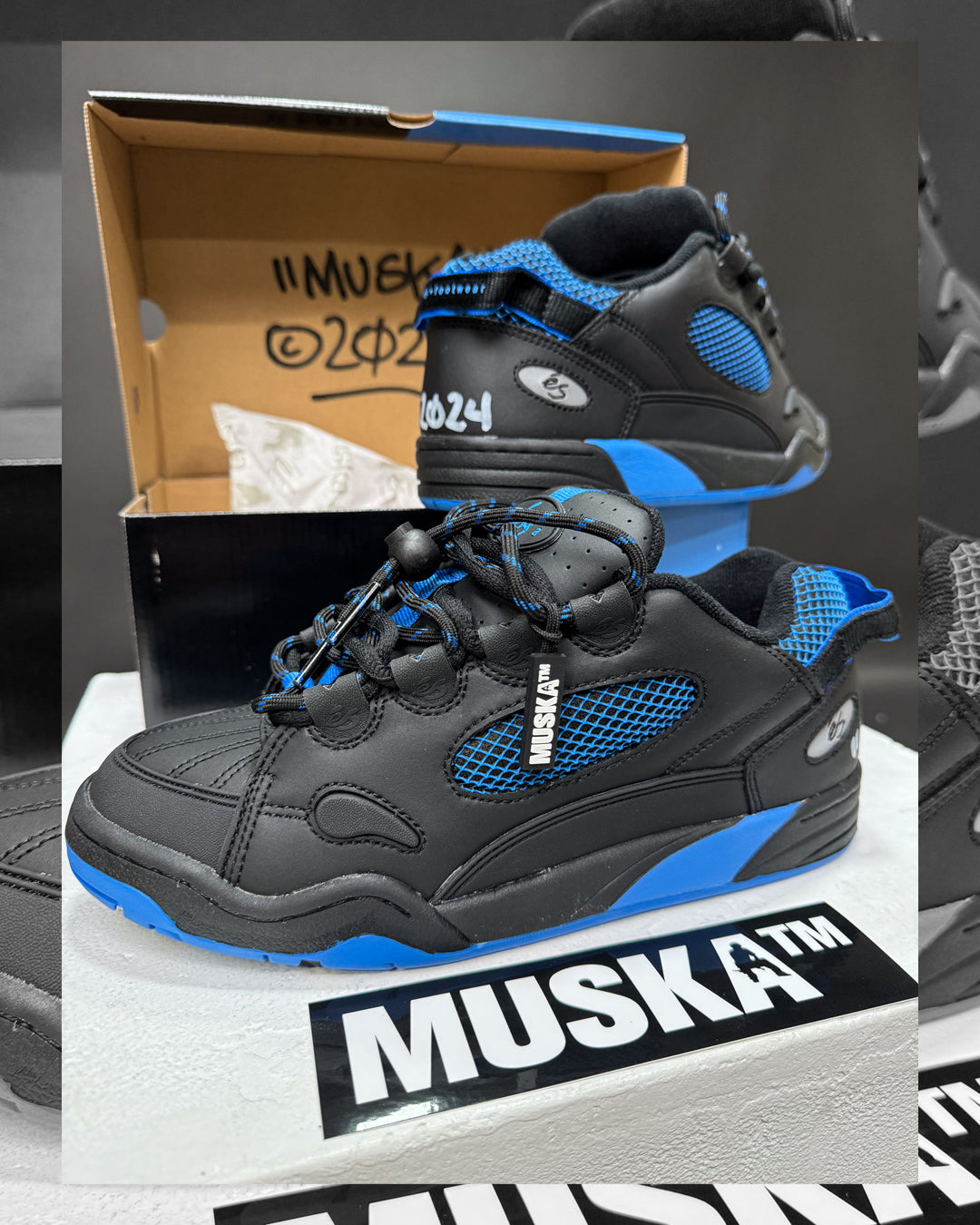 MUSKA x ES - BLACK / ROYAL - SIGNED*