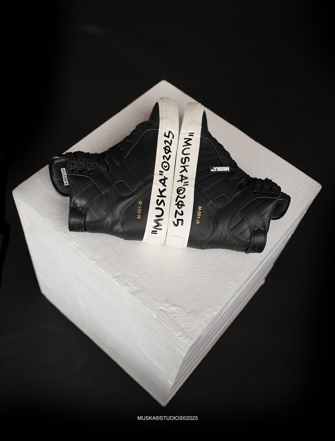 MUSKA™ FOOTWEAR CO - M - 001 - NAPPA BLACK SIGNED*