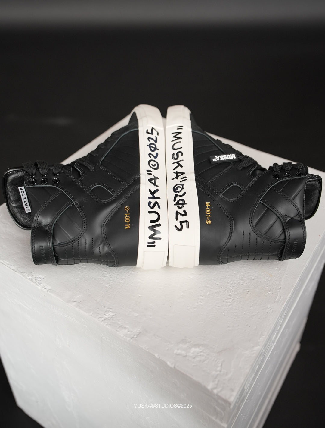 MUSKA™ FOOTWEAR CO - M - 001 - NAPPA BLACK SIGNED*