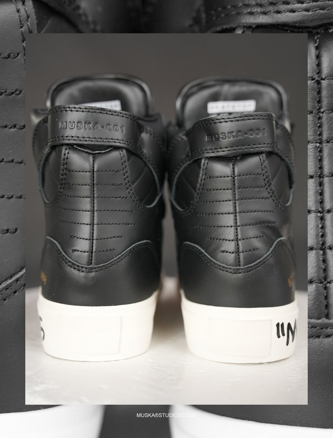 MUSKA™ FOOTWEAR CO - M - 001 - NAPPA BLACK SIGNED*