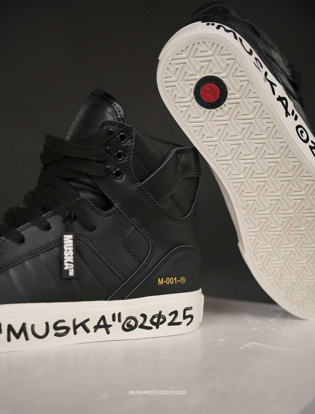 MUSKA™ FOOTWEAR CO - M - 001 - NAPPA BLACK SIGNED*