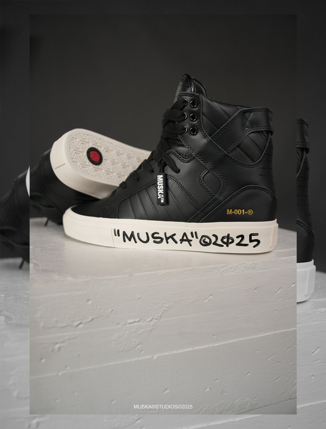 MUSKA™ FOOTWEAR CO - M - 001 - NAPPA BLACK SIGNED*