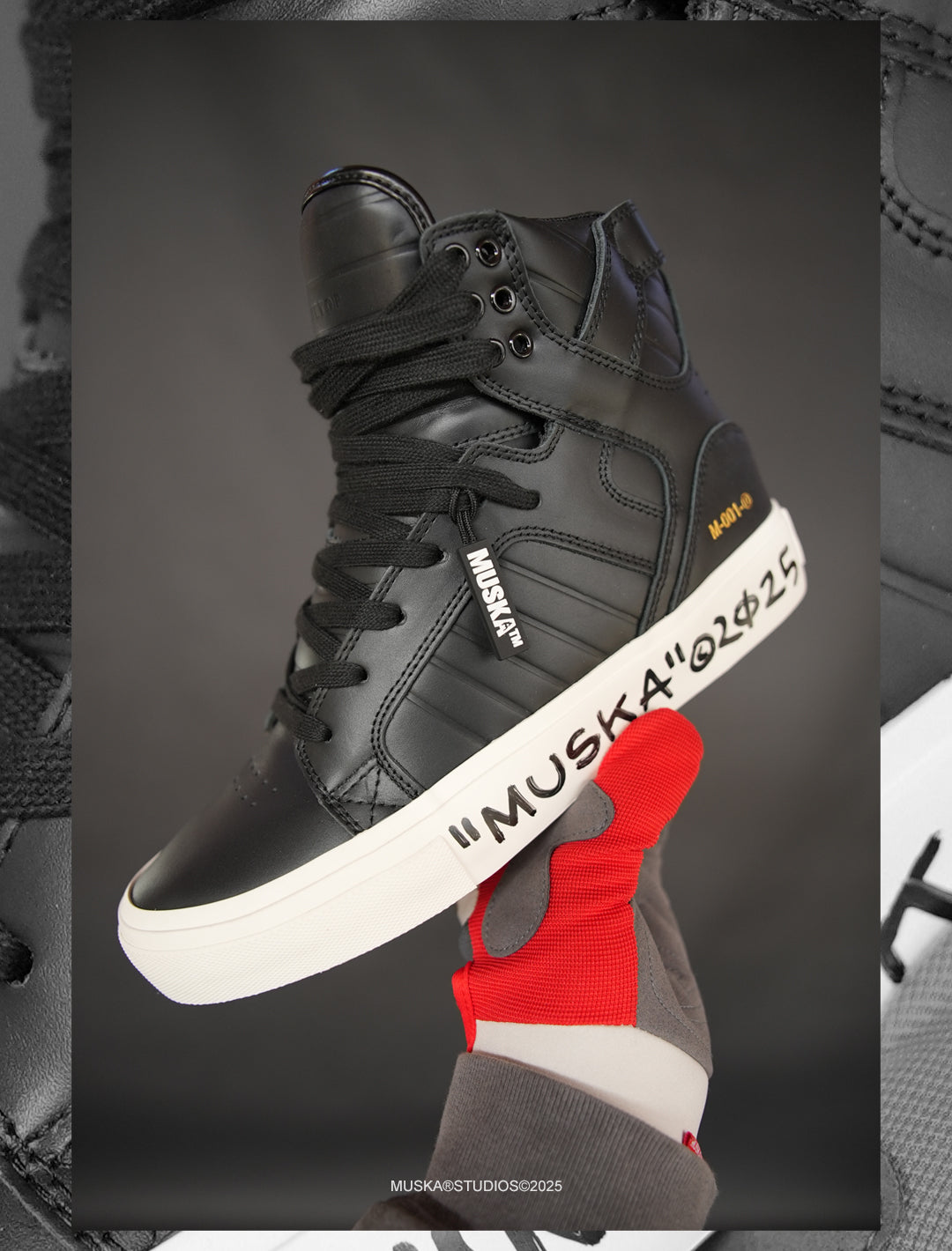 MUSKA™ FOOTWEAR CO - M - 001 - NAPPA BLACK SIGNED*