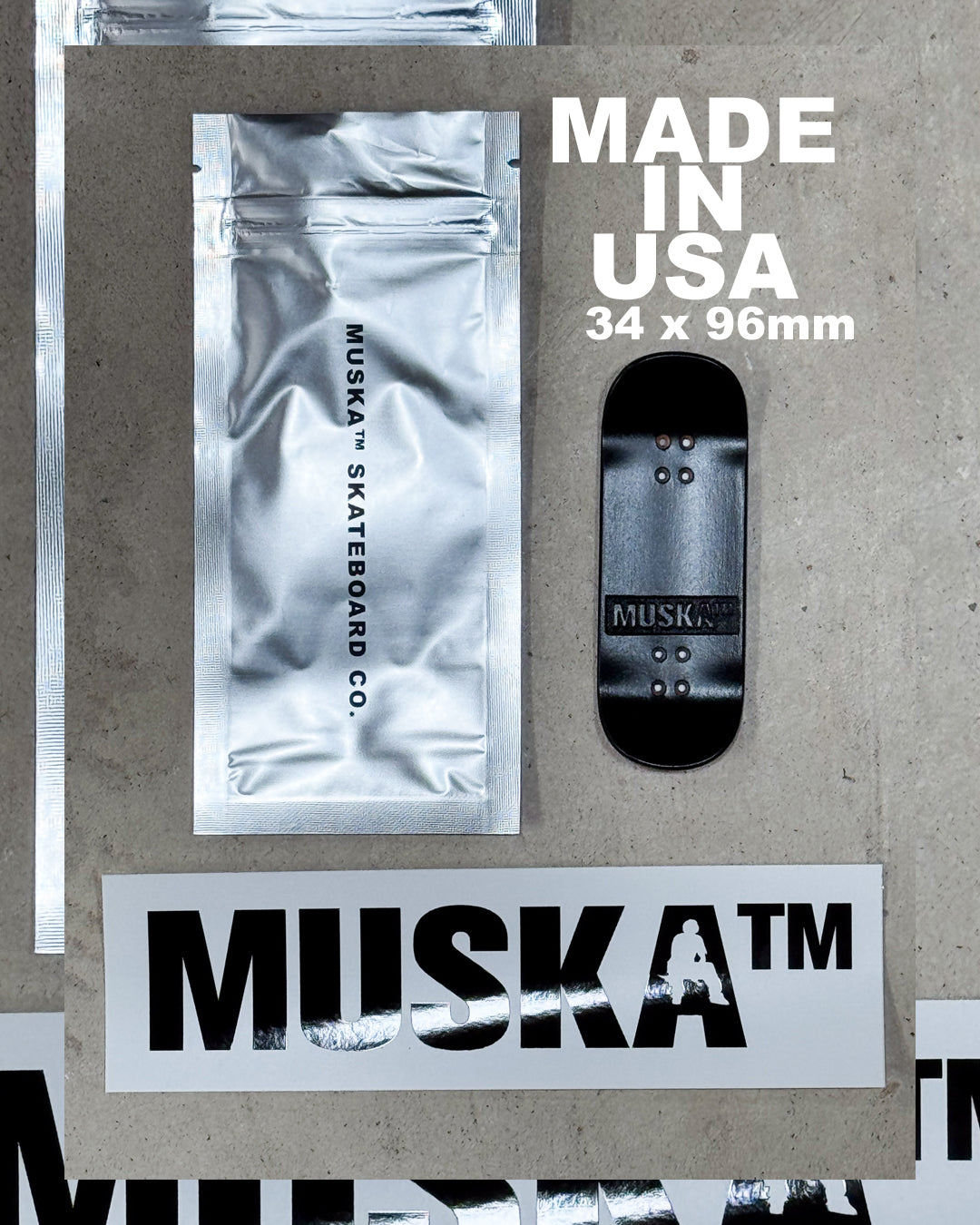 MUSKA™ [FINGERBOARD] - BLACK/RED*