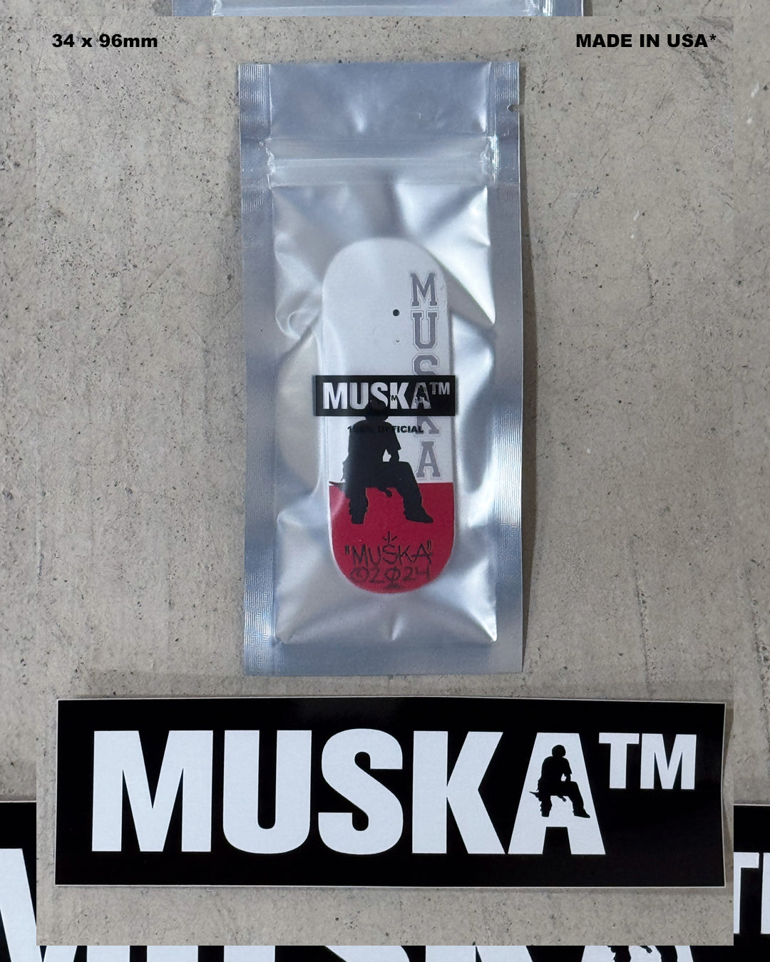 MUSKA™ [FINGERBOARD] - WHITE/RED*