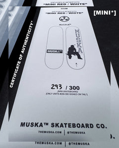 MUSKA™ - MINI! [RED/MATTE WHITE] - SIGNED TAIL* 2024