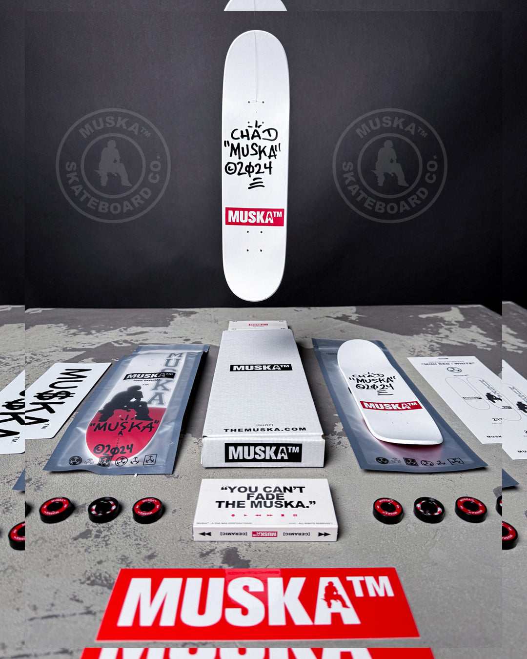 MUSKA™ - MINI! [RED/MATTE WHITE] - SIGNED TAIL* 2024