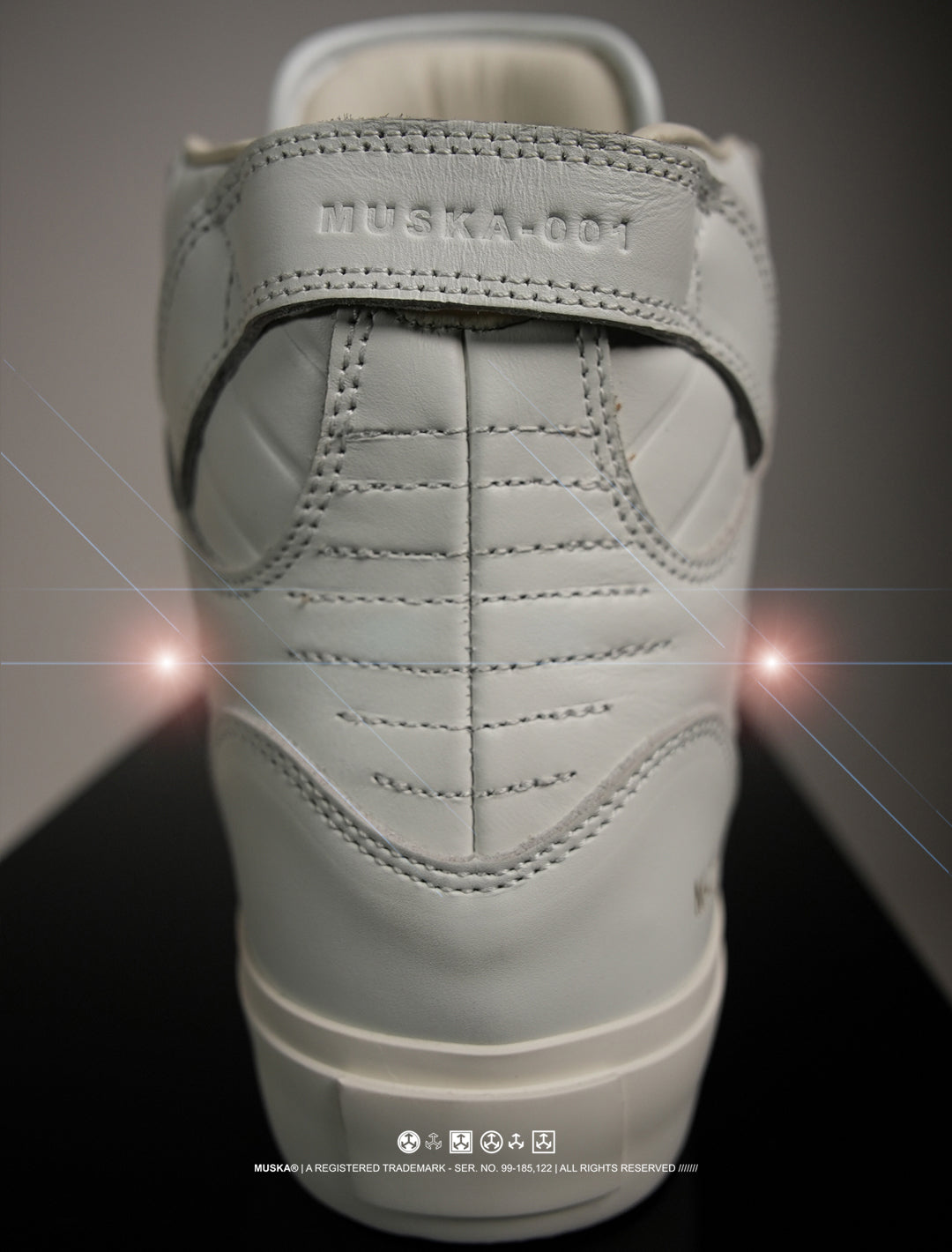 MUSKA™ FOOTWEAR CO - M - 001 - NAPPA WHITE-2