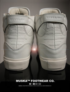 MUSKA™ FOOTWEAR CO - M - 001 - NAPPA WHITE-2 – MUSKA SKATEBOARDS