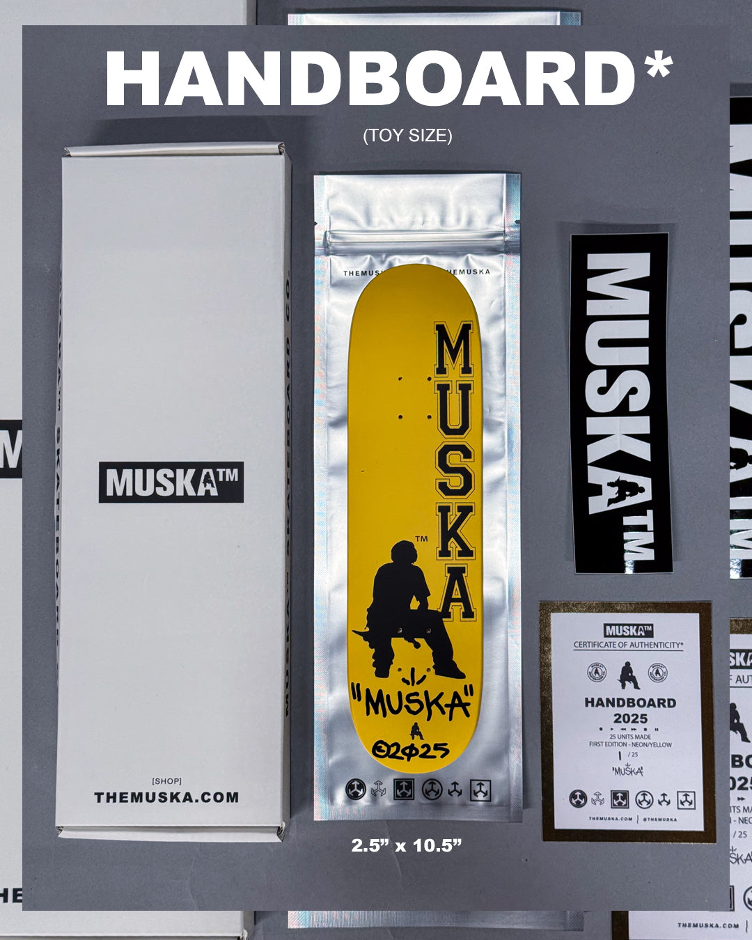 MUSKA™ - MINI! [NEON! - YELLOW] - SIGNED TAIL* 2025