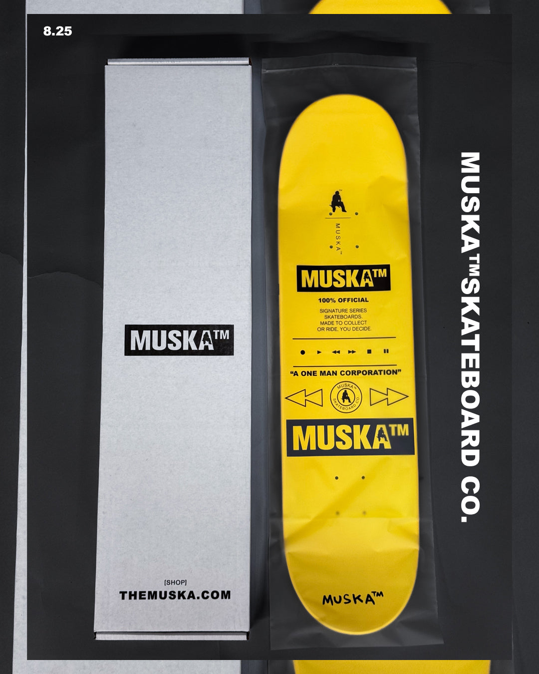 MUSKA™ - [NEON! / YELLOW*] - SIGNED* - 8.25