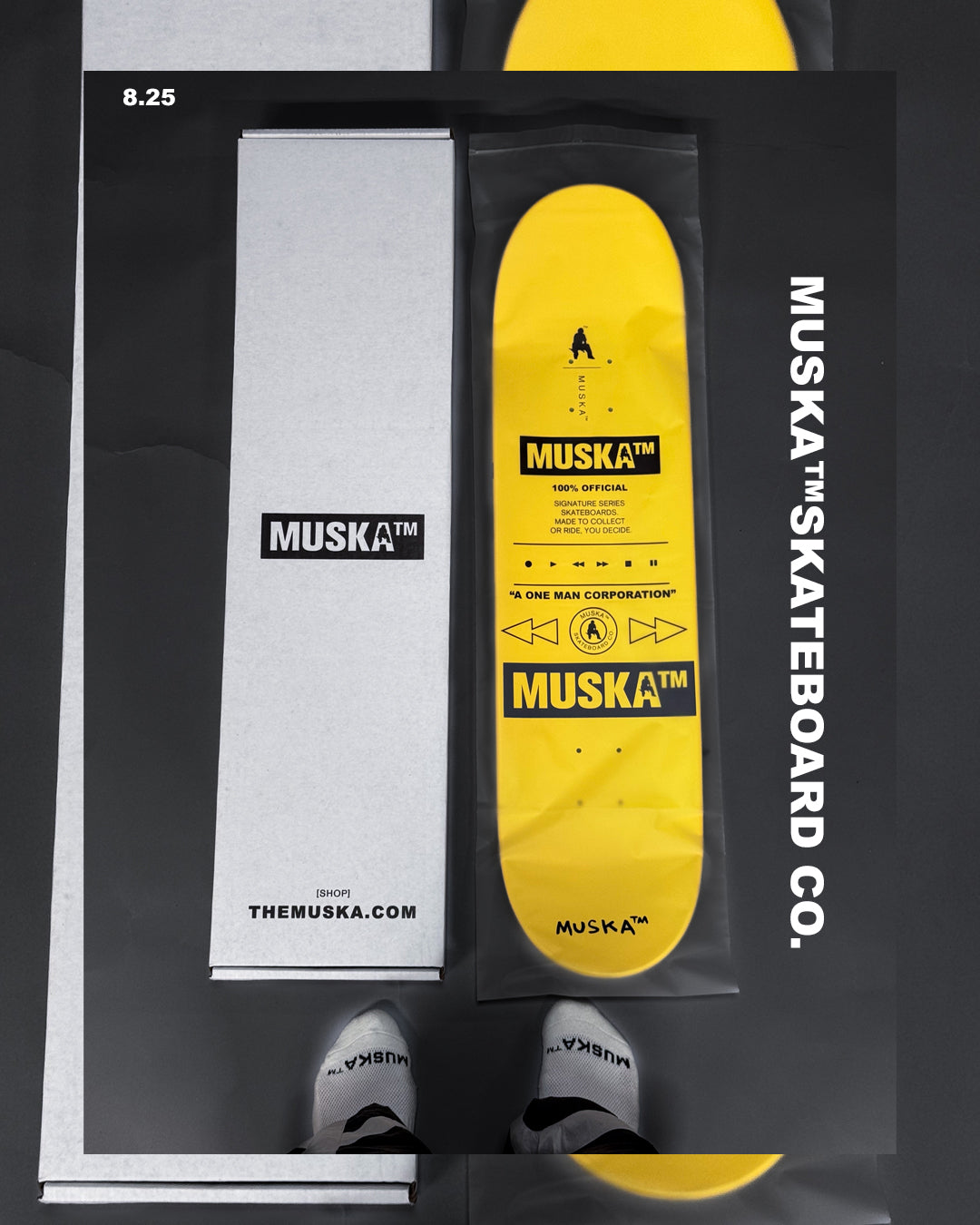 MUSKA™ - [NEON! / YELLOW*] - SIGNED* - 8.25