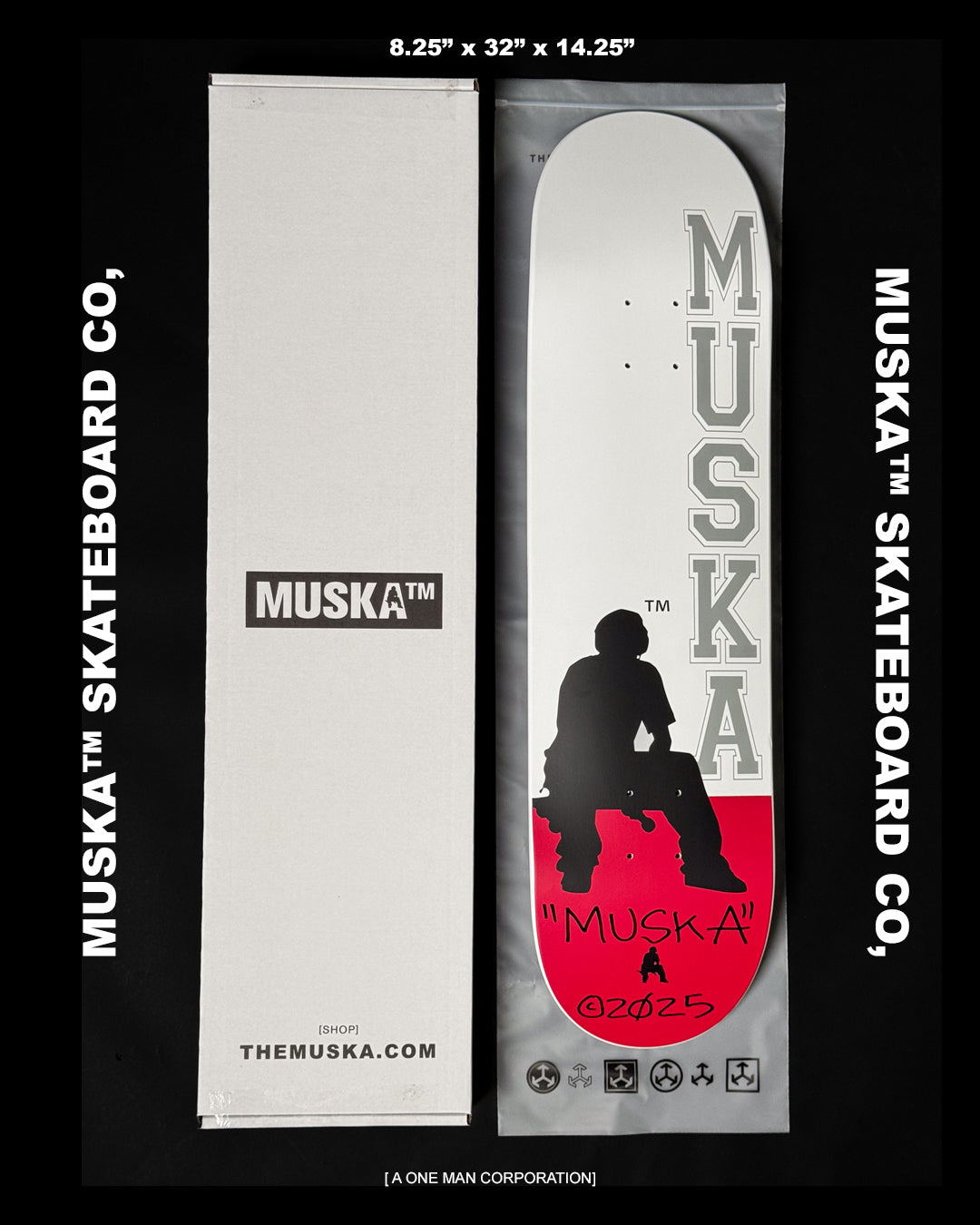 MUSKA™ - CLASSIC - OG [RED TAIL] - 8.25" - SIGNED* 2025