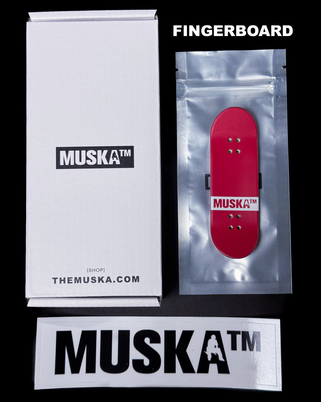 MUSKA™ [FINGERBOARD] - ICON RED* SIGNED