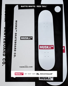 MUSKA™ - [MATTE WHITE / RED TAIL*] - SIGNED* - 2024