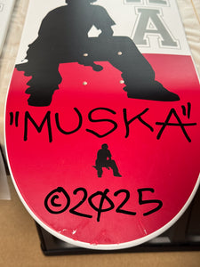 MUSKA™ - DAMAGED! SECONDS* CLASSIC - OG [RED TAIL] - 8.5" - SIGNED