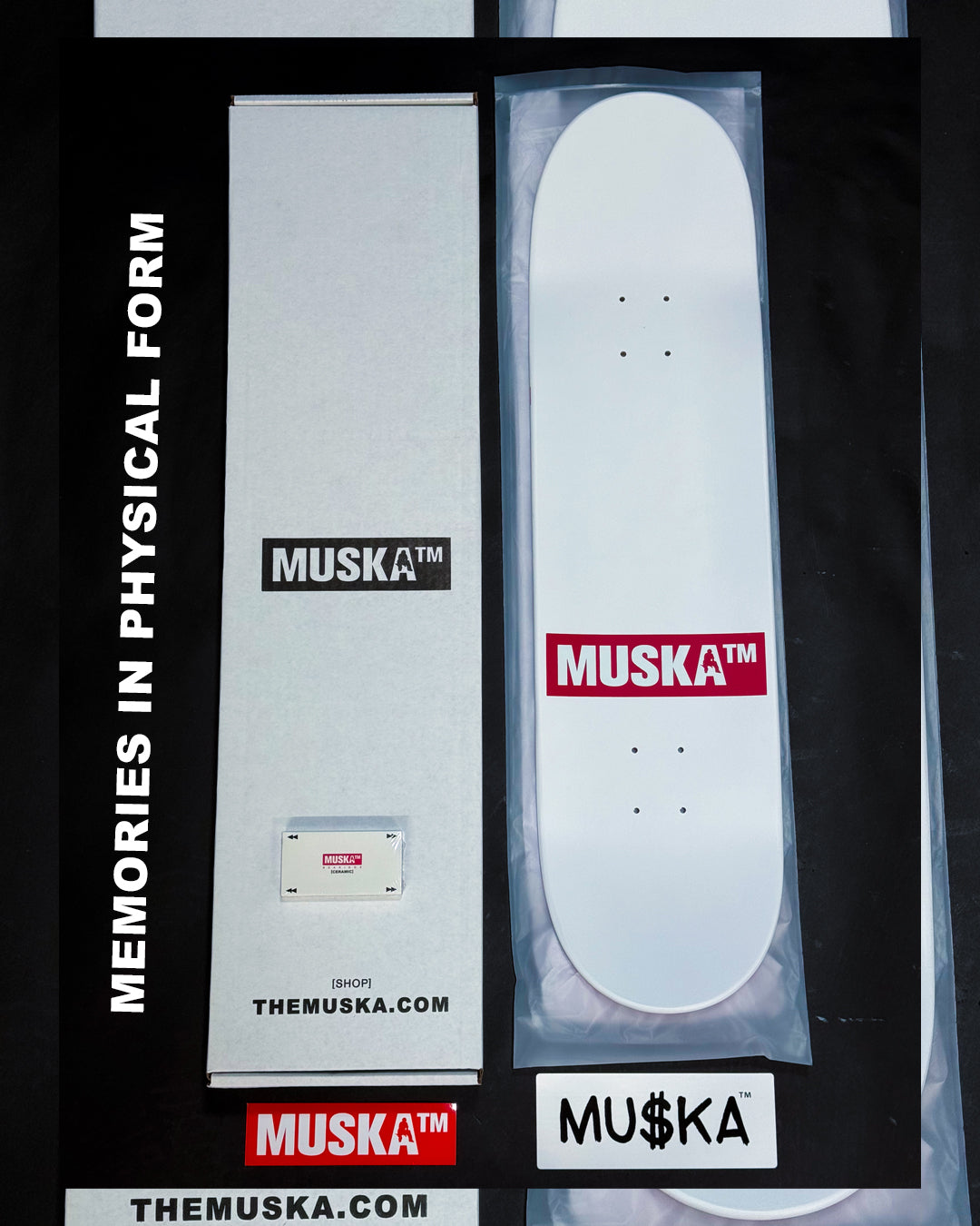 MUSKA™ - [MATTE WHITE / RED TAIL*] - SIGNED* - RESTOCK - 2024