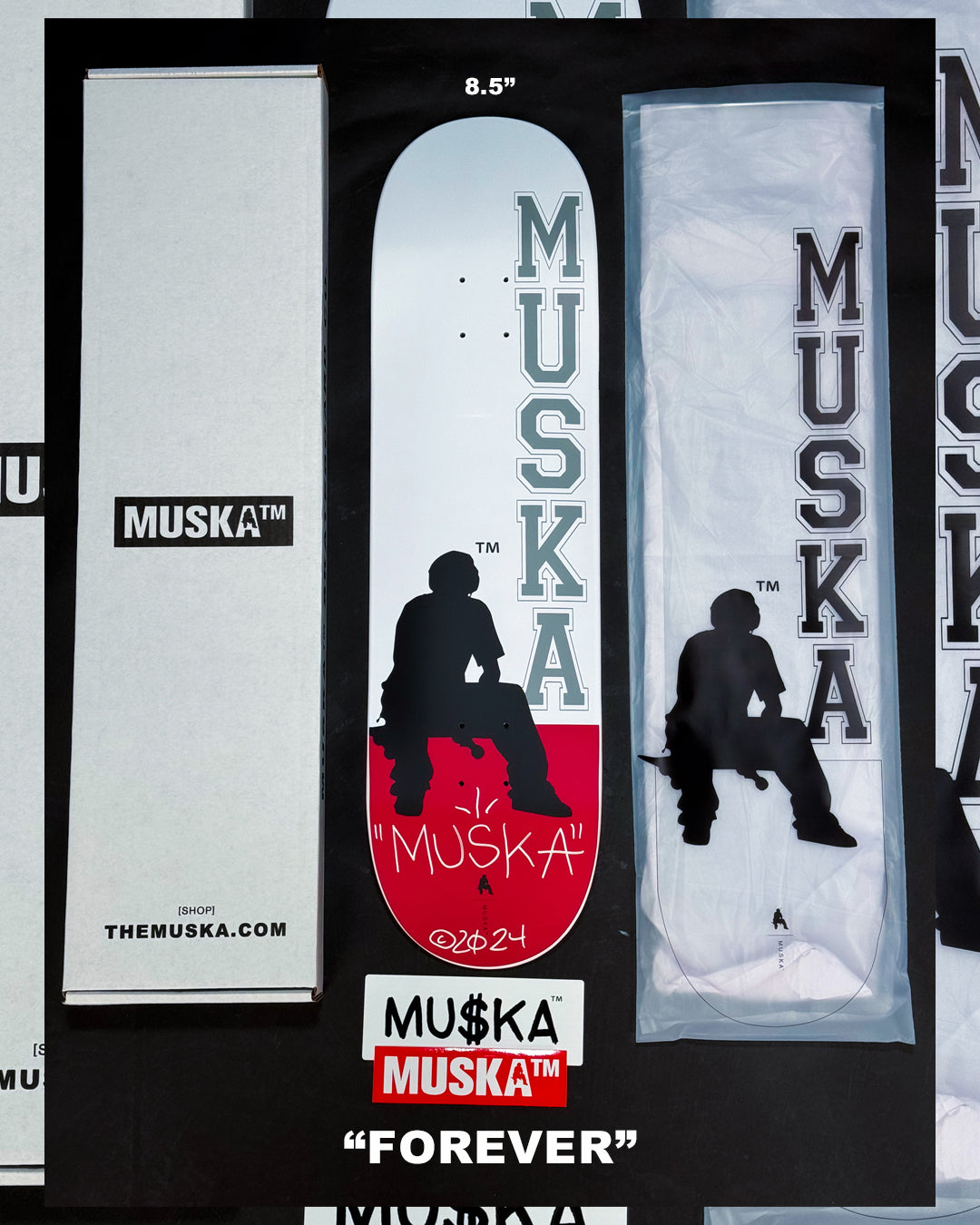 MUSKA™ - [MATTE WHITE / RED TAIL*] - SIGNED* - RESTOCK - 2024