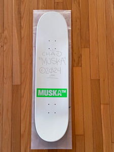 MUSKA™ - SAMPLE-WHITE/GREEN MACHINE-SIGNED* 2024