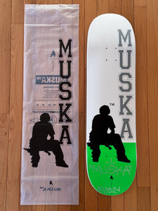 MUSKA™ - SAMPLE-2-WHITE/GREEN MACHINE-SIGNED* 2024