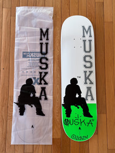 MUSKA™ - SAMPLE-WHITE/GREEN MACHINE-SIGNED* 2024