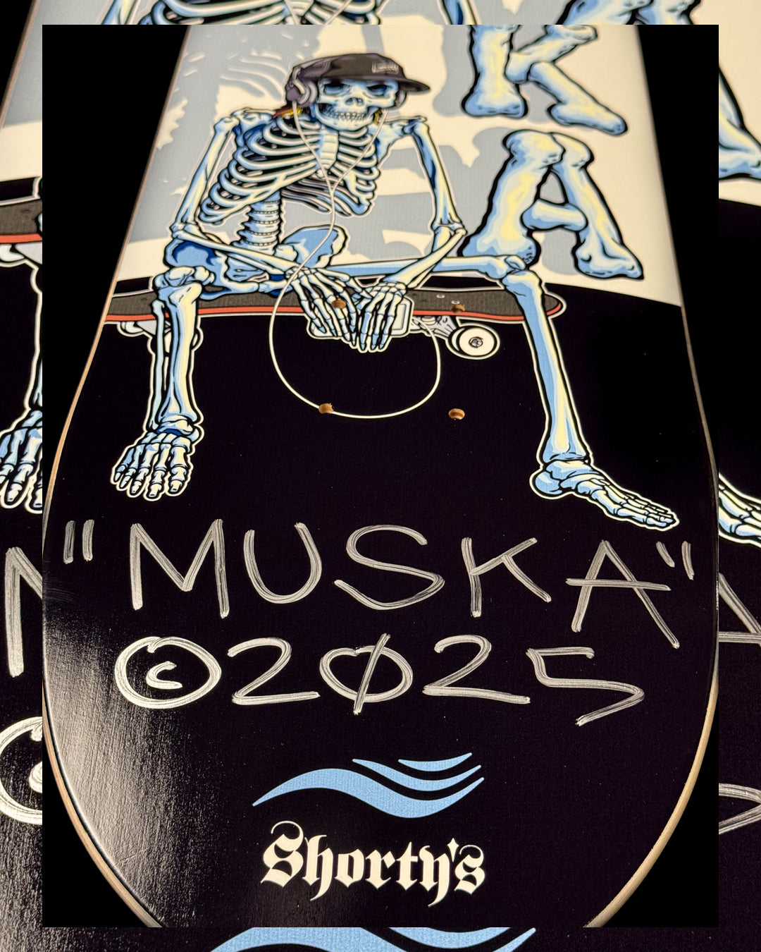 MUSKA™ x SHORTY'S - "SKELETOR!" - BLACK - SIGNED* 2025