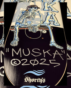 MUSKA™ x SHORTY'S - "SKELETOR!" - BLACK - SIGNED* 2025