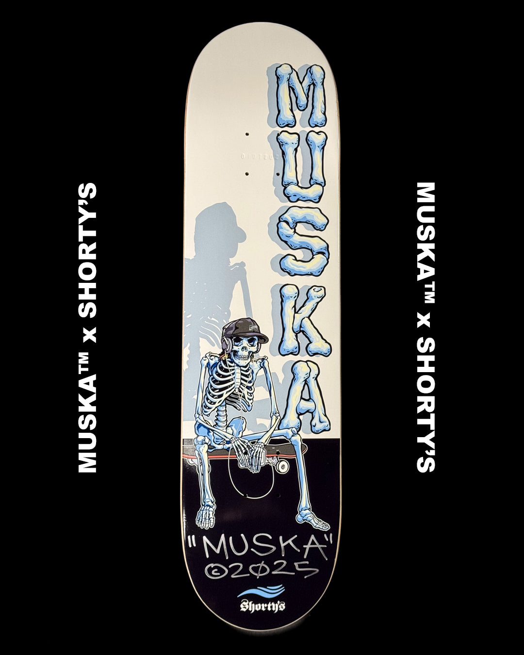 MUSKA™ x SHORTY'S - "SKELETOR!" - BLACK - SIGNED* 2025